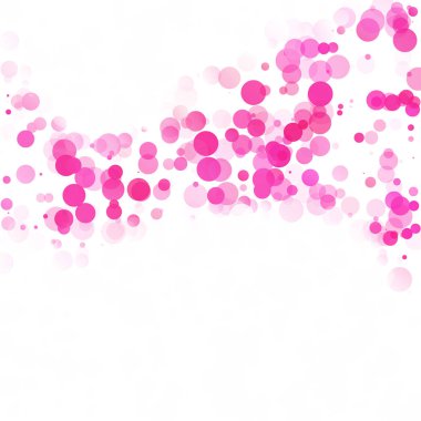 Kabarcıklar daire noktalar benzersiz pembe parlak vektör arka plan