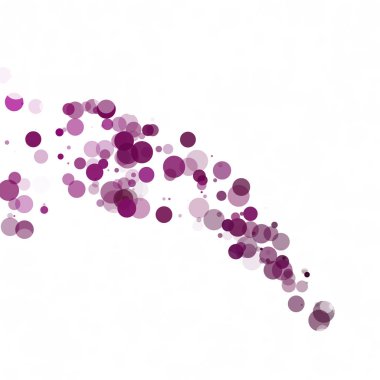 Kabarcıklar daire noktalar benzersiz mor parlak vektör arka plan