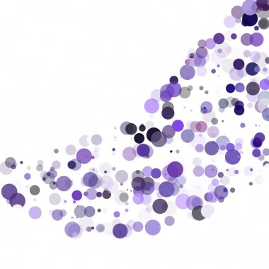 Kabarcıklar daire noktalar benzersiz mor parlak vektör arka plan