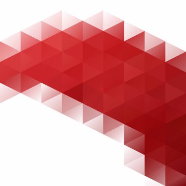 Kırmızı kılavuz Mozaik arka plan, yaratıcı tasarım şablonları