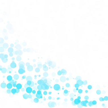 Baloncuklar Çemberi Noktaları Eşsiz Mavi Parlak Vektör Arkaplanı