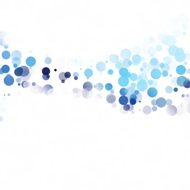 Baloncuklar Çemberi Noktaları Eşsiz Mavi Parlak Vektör Arkaplanı