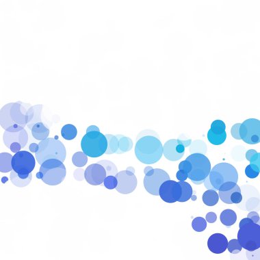 Kabarcıklar benzersiz mavi parlak vektör arka plan