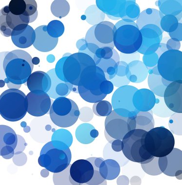 Kabarcıklar benzersiz mavi parlak vektör arka plan