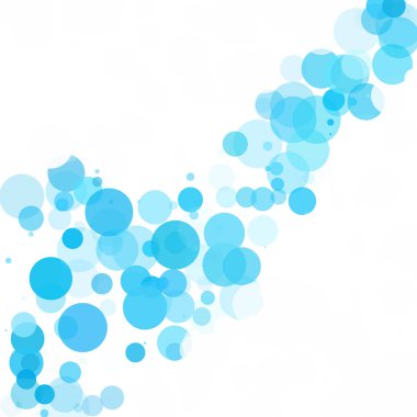 Kabarcıklar benzersiz mavi parlak vektör arka plan