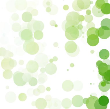 Kabarcıklar benzersiz yeşil parlak vektör arka plan