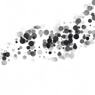 Kabarcıklar daire noktalar benzersiz siyah parlak vektör arka plan