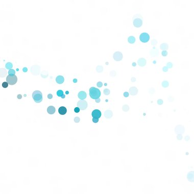 Baloncuklar Çemberi Noktaları Eşsiz Mavi Parlak Vektör Arkaplanı