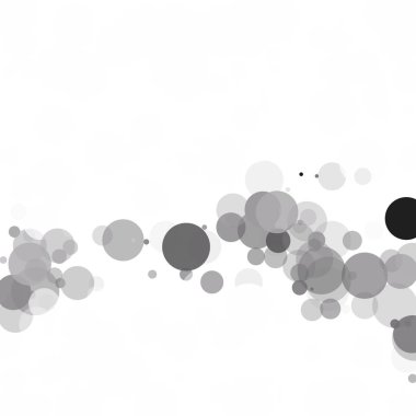 Kabarcıklar daire noktalar benzersiz siyah parlak vektör arka plan