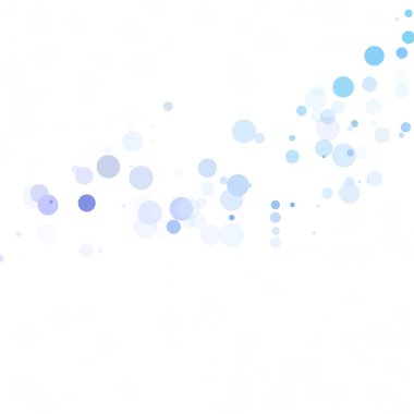 Baloncuklar Çemberi Noktaları Eşsiz Mavi Parlak Vektör Arkaplanı