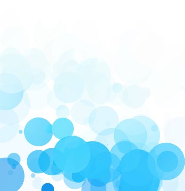 Kabarcıklar benzersiz mavi parlak vektör arka plan