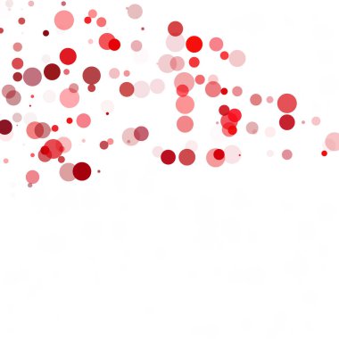 Kabarcıklar daire noktalar benzersiz kırmızı parlak vektör arka plan