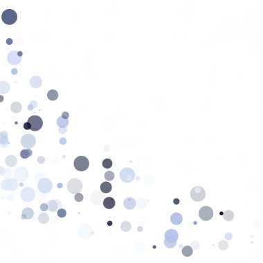 Baloncuklar Çemberi Noktaları Eşsiz Mavi Parlak Vektör Arkaplanı