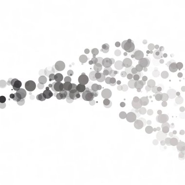 Kabarcıklar daire noktalar benzersiz siyah parlak vektör arka plan