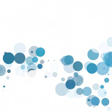 Baloncuklar Çemberi Noktaları Eşsiz Mavi Parlak Vektör Arkaplanı