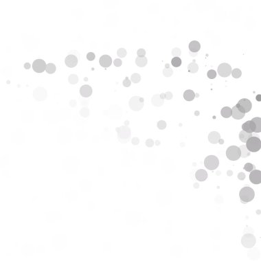 Kabarcıklar daire noktalar benzersiz gri beyaz parlak vektör arka plan