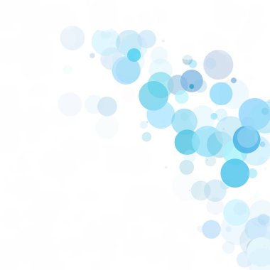 Kabarcıklar benzersiz mavi parlak vektör arka plan