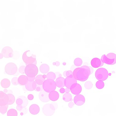 Kabarcıklar daire noktalar benzersiz pembe parlak vektör arka plan