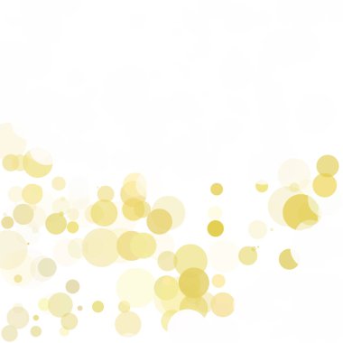 Kabarcıklar daire noktalar benzersiz sarı parlak vektör arka plan