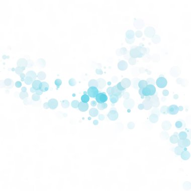 Baloncuklar Çemberi Noktaları Eşsiz Mavi Parlak Vektör Arkaplanı