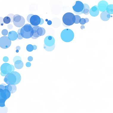 Kabarcıklar benzersiz mavi parlak vektör arka plan