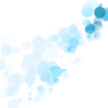 Kabarcıklar benzersiz mavi parlak vektör arka plan