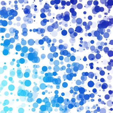 Baloncuklar Çemberi Noktaları Eşsiz Mavi Parlak Vektör Arkaplanı