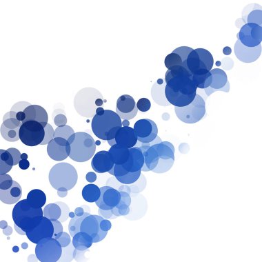 Kabarcıklar benzersiz mavi parlak vektör arka plan