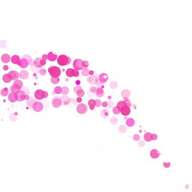 Kabarcıklar daire noktalar benzersiz pembe parlak vektör arka plan