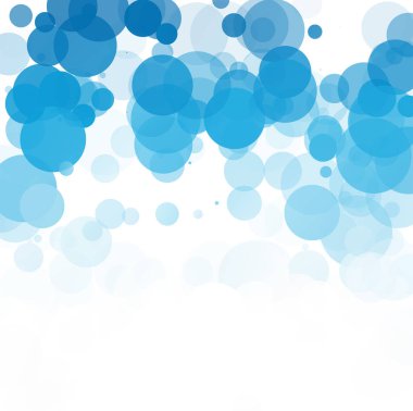 Kabarcıklar benzersiz mavi parlak vektör arka plan