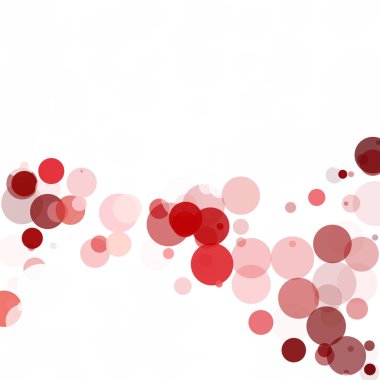 Kabarcıklar daire noktalar benzersiz kırmızı parlak vektör arka plan