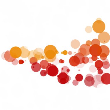 Kabarcıklar benzersiz turuncu parlak vektör arka plan