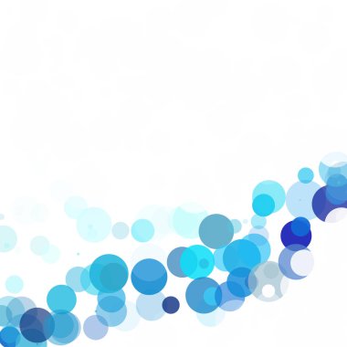 Kabarcıklar benzersiz mavi parlak vektör arka plan