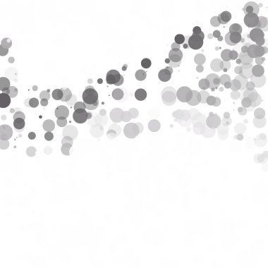 Kabarcıklar daire noktalar benzersiz gri beyaz parlak vektör arka plan