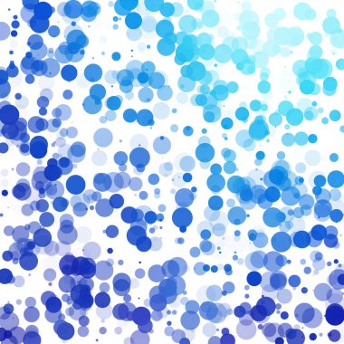 Baloncuklar Çemberi Noktaları Eşsiz Mavi Parlak Vektör Arkaplanı