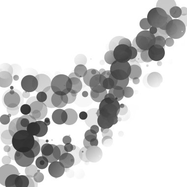 Kabarcıklar benzersiz siyah parlak vektör arka plan