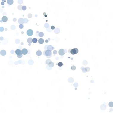 Baloncuklar Çemberi Noktaları Eşsiz Mavi Parlak Vektör Arkaplanı