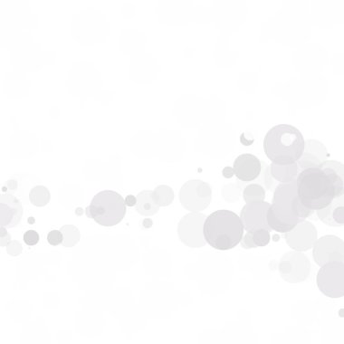 Kabarcıklar daire noktalar benzersiz gri beyaz parlak vektör arka plan