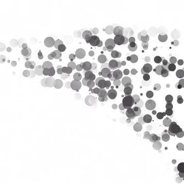 Kabarcıklar daire noktalar benzersiz siyah parlak vektör arka plan