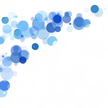 Kabarcıklar benzersiz mavi parlak vektör arka plan