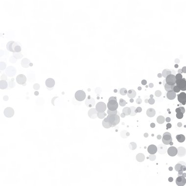 Kabarcıklar daire noktalar benzersiz gri beyaz parlak vektör arka plan