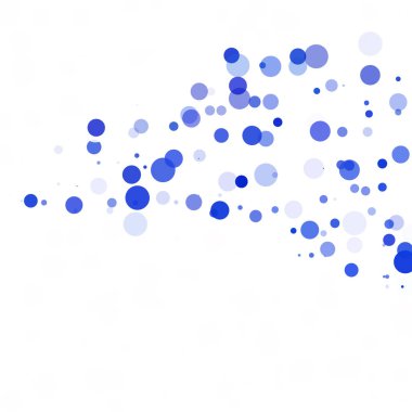 Baloncuklar Çemberi Noktaları Eşsiz Mavi Parlak Vektör Arkaplanı