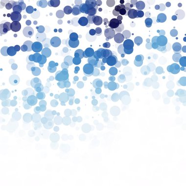 Baloncuklar Çemberi Noktaları Eşsiz Mavi Parlak Vektör Arkaplanı