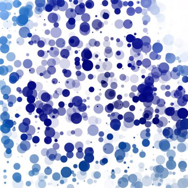 Baloncuklar Çemberi Noktaları Eşsiz Mavi Parlak Vektör Arkaplanı