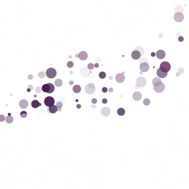 Kabarcıklar daire noktalar benzersiz mor parlak vektör arka plan
