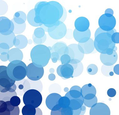 Kabarcıklar benzersiz mavi parlak vektör arka plan