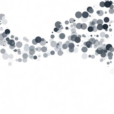 Kabarcıklar daire noktalar benzersiz gri beyaz parlak vektör arka plan