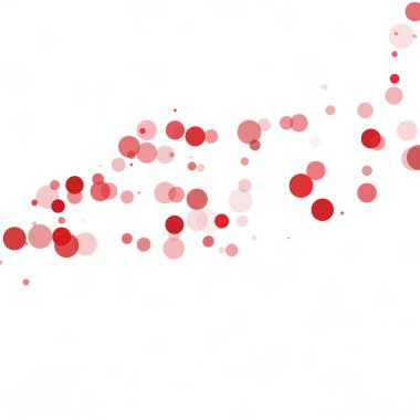 Kabarcıklar daire noktalar benzersiz kırmızı parlak vektör arka plan