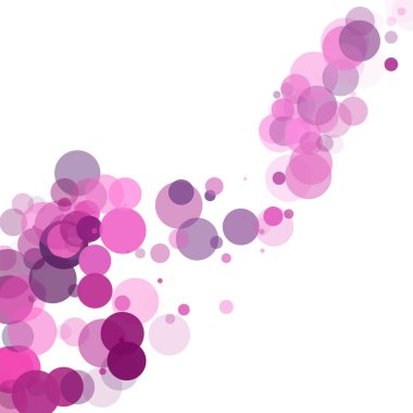 Kabarcıklar benzersiz mor parlak vektör arka plan