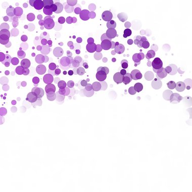 Kabarcıklar daire noktalar benzersiz mor parlak vektör arka plan